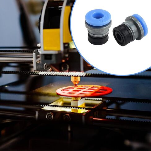 8 قطع رأس موصل صمام هوائي للطابعة ثلاثية الأبعاد، مكونات PTFE ECAS04 طقم استبدال موصل صمام التحكم في الهواء لملحقات الطابعة ثلاثية الأبعاد، اضغط لتوصيل التركيبات in Kuwait