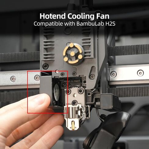 استبدال مروحة التبريد Hotend المتوافقة مع BambuLab H2S: منفاخ المشتت الحراري للطارد يمنع ارتفاع درجة حرارة الطارد الساخن ملحقات الطابعة ثلاثية الأبعاد in Kuwait