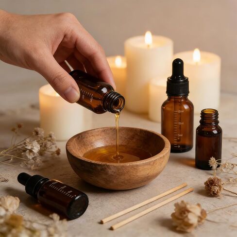 48 Pack 0.5oz Dark Amber Dropper Bottles with Measurement, 15ml Leakproof Tincture Bottles with Eye Dropper for Essential Oils, Perfume, Hair Oil, Liquids in Kuwait