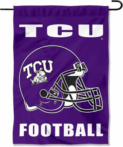 Texas Christian Horned Frogs Football Helmet Garden Flag in Kuwait