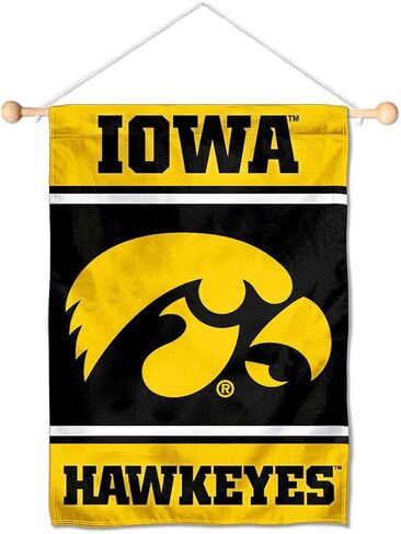 College Flags & Banners Co. Iowa Hawkeyes Mini Small Banner and Banner Pole Bundle in Kuwait