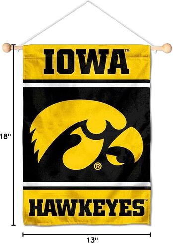 College Flags & Banners Co. Iowa Hawkeyes Mini Small Banner and Banner Pole Bundle in Kuwait