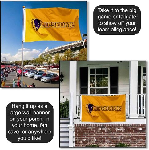 College Flags & Banners Co. Lipscomb Bison Wordmark 3x5 Grommet Flag in Kuwait