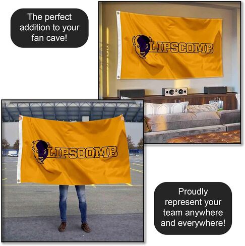 College Flags & Banners Co. Lipscomb Bison Wordmark 3x5 Grommet Flag in Kuwait