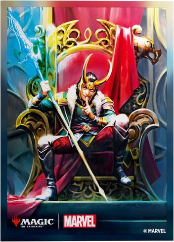 Gamegenic Magic: The Gathering Marvel Super Heroes أكمام فنية ممتازة - أكمام بطاقات Loki/Doctor Doom، 105 واقيات سطح TCG مزخرفة لبطاقات MTG والبطاقات القياسية in Kuwait