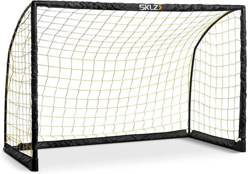 هدف مهاجم الشباب من SKLZ - هدف كرة القدم 6x4 للأطفال، قابل للطي والمحمول، مقاوم للطقس، شبكة مجمعة مسبقًا، إعداد سريع، هدف كرة القدم في الفناء الخلفي لممارسة الرماية وتنمية المهارات in Kuwait