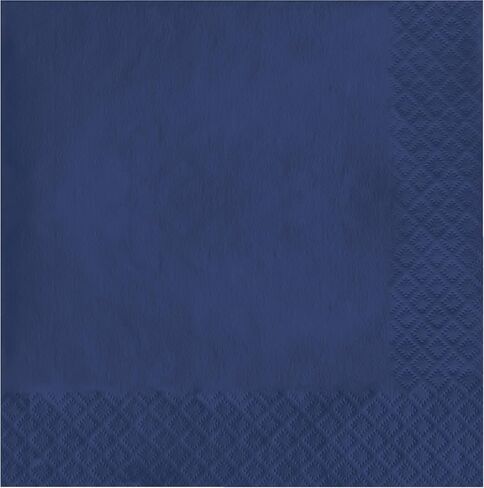 Creative Converting Napkins Tableware Items, 6.5" x 6.5", Navy Blue, 50 Count in Kuwait