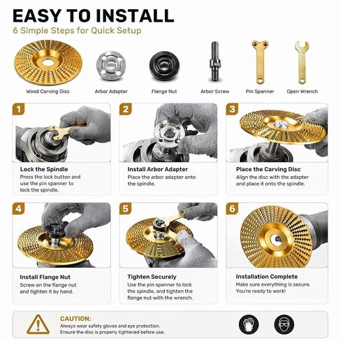8-Piece Tungsten Carbide Wheel Set, Angle Grinder Polishing Pad & Grinding Discs, Heavy Duty Wood Carving Disc for Grinding, Shaping, Sanding, Abrasive Wheels for Woodworking in Kuwait