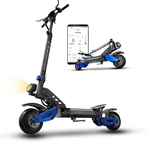 RD2 5000W Electric Scooter for Adults, Dual Motor, Up to 50 MPH | 60V 25Ah Battery, 55 Mile Max Range, Dual Suspension, Hydraulic Brakes, NFC Unlocking & APP Control in Kuwait