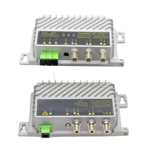 FTTH CATV 1550nm AGC جهاز إرسال بصري 2 طريقة إخراج 10dBm تغذية نطاق العمل مستوى الإدخال البصري 70dBuV التتابع (1310) in Kuwait