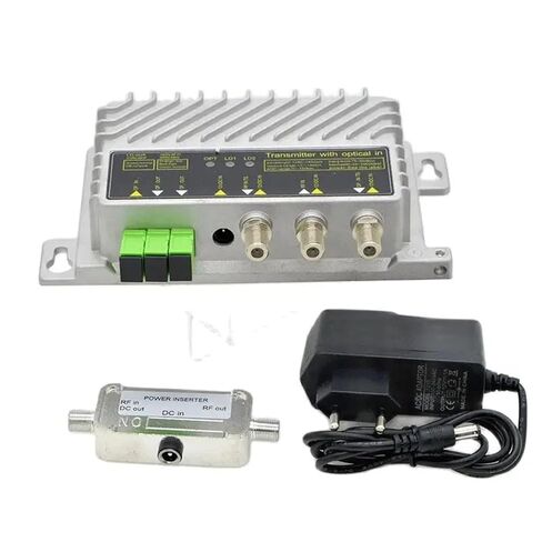 FTTH CATV 1550nm AGC جهاز إرسال بصري 2 طريقة إخراج 10dBm تغذية نطاق العمل مستوى الإدخال البصري 70dBuV التتابع (1310) in Kuwait