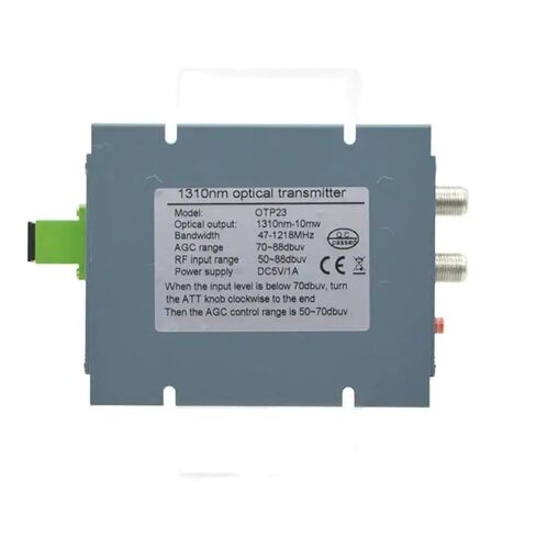 FTTH CATV1310/1550nm جهاز إرسال ليزر بصري صغير Output10mw 47-1218MHz RF مدخل 50 ~ 88dBuV مع AGC (1310nm EU) in Kuwait