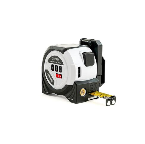 Cyber Measure Pro 3-in-1 Digital Tape Measure with Laser Measurement, Belt Clip & Screwdriver, Battery Powered (2X AAA) – Precision Measuring Tool for Home & Professional Use in Kuwait