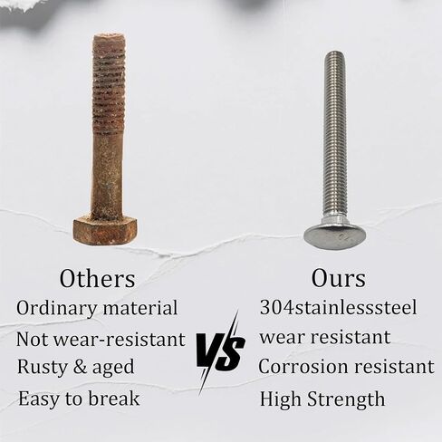 5 قطع من مسامير النقل M8x60mm، 304 من الفولاذ المقاوم للصدأ برقبة مربعة الشكل، ومسامير مترية مترابطة بالكامل، ومسامير مقاومة للصدأ للخشب، والأثاث، والبناء، والمشروعات اليدوية in Kuwait