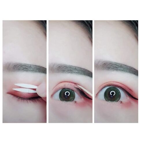 3 Packs Ultra Invisible Two-Sided Sticky Double Eyelid Tapes Stickers, Medical-use Adhesive Fiber, Eyelid Without Surgery Perfect for Heavy Saggy, Hooded, Droopy, Uneven, Mono-eyelids in Kuwait