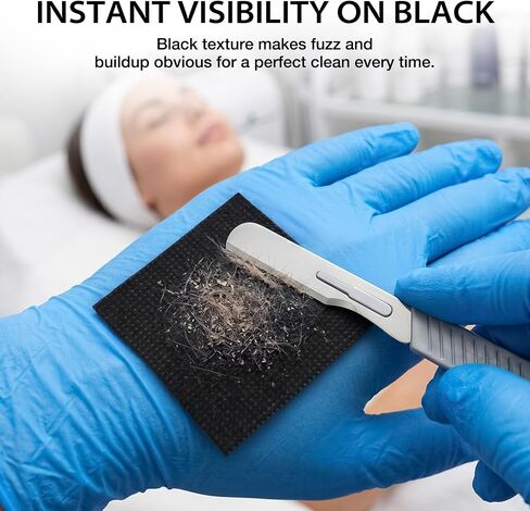 شريط مسح شفرة Dermaplaning مقاس 2 × 49 قدم، وسادة مسح شفرة على القفازات قابلة للقص على شكل DIY من أجل Dermaplaning، ورقة تنظيف شفرة لاصقة، لوازم التجميل الاحترافية مناديل الحلاقة للجمال in Kuwait