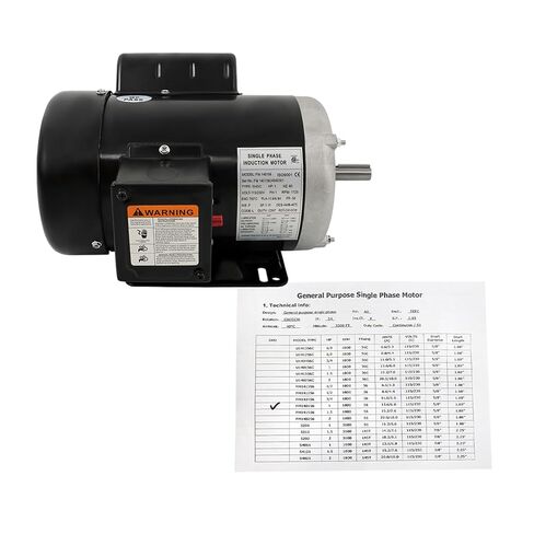 1 HP محرك زراعي أحادي الطور 1725 دورة في الدقيقة 115 فولت/230 فولت 13.6/6.8A CW/CCW 56 استبدال الإطار للمعدات الزراعية in Kuwait