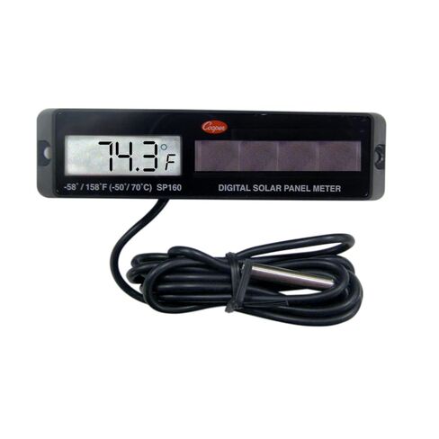 Cooper-Atkins SP160-01-8 Rectangular Solar Digital Panel Meter for Food Safety and Handling in Commercial Grade Restaurant Kitchen Cold Storage in Kuwait