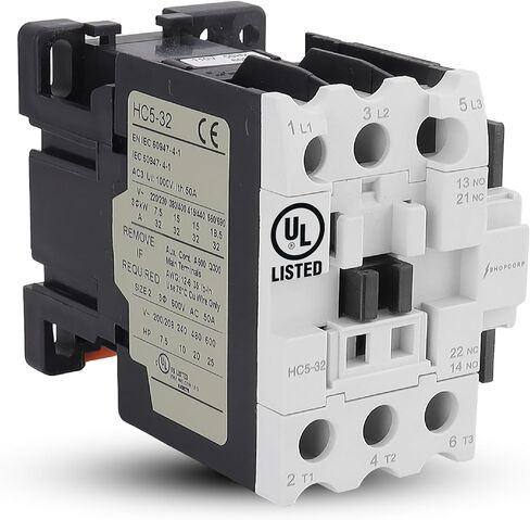 UL Listed 4 Pole Contactor 24V Coil Normally Open (NO) 63 Amp AC/DC IEC 400V, Compact Silent DIN Rail Mount Contactor for Lighting and Motor Control in Kuwait