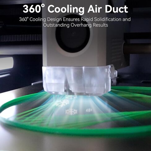 قناة مروحة تبريد Hotend لطابعات Bambu Lab P1/P1P/P1S ثلاثية الأبعاد، تصميم 4 مجاري هواء، تدفق هواء عالي الكفاءة، تبريد محسّن للطباعة، ملحقات طابعة ثلاثية الأبعاد سهلة التركيب in Kuwait