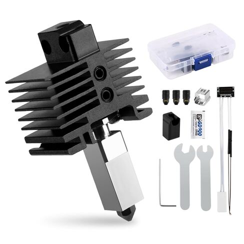 ترقية مجموعة رأس الطباعة Hotend لطابعة Bambu Lab P1P/P1S ثلاثية الأبعاد، استبدال طقم الطارد الساخن ذو درجة الحرارة العالية مع فوهة فولاذية صلبة 0.2،0.4،0.6،0.8 مم، سخان سيراميك، ثيرمستور وأدوات DIY in Kuwait