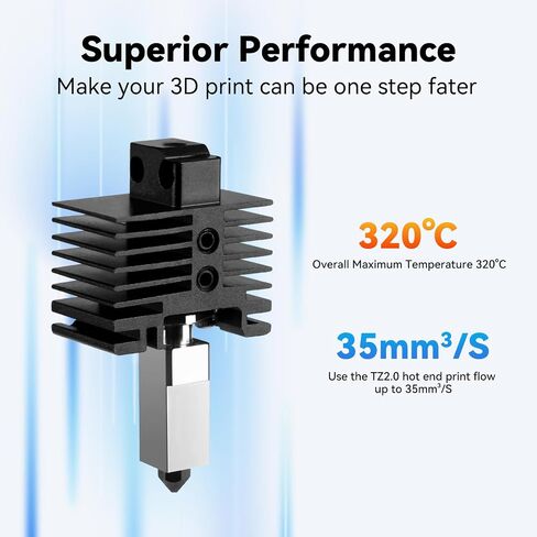 ترقية مجموعة رأس الطباعة Hotend لطابعة Bambu Lab P1P/P1S ثلاثية الأبعاد، استبدال طقم الطارد الساخن ذو درجة الحرارة العالية مع فوهة فولاذية صلبة 0.2،0.4،0.6،0.8 مم، سخان سيراميك، ثيرمستور وأدوات DIY in Kuwait