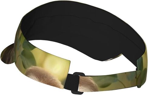 Baby Sloth Print Cooling Stretchy Visor Unisex Visor Hat for Men and Women, No Slip,Sun Protection Visor Black in Kuwait