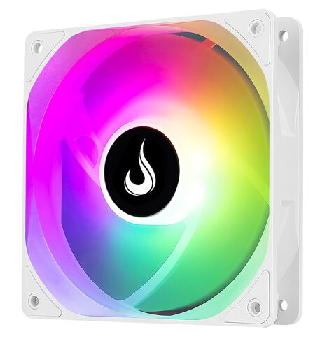Computer Case Cooler Fan - Rise Mode - 120mm - ARGB - White - 5V in Saudi Arabia