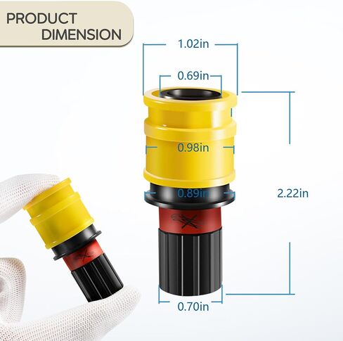 ترقية 46138000 1/2 "استبدال الصنبور لـ Grohe، 2.2 GPM صنبور اقتران سريع in Kuwait