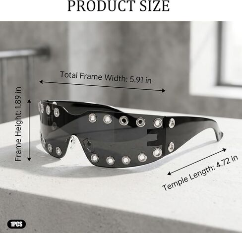 Y2K Sunglasses for Women and Men Trendy 2000s Retro Goth Accessories Rave Shades and Carnival Theme Party Glasses in Kuwait