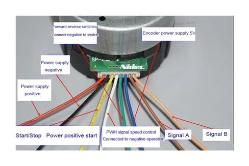 24H Brushless Servo Electronic Starter DC 9V-24V Built-in Drive Speed Regulation 100 Line Encoder in Saudi Arabia