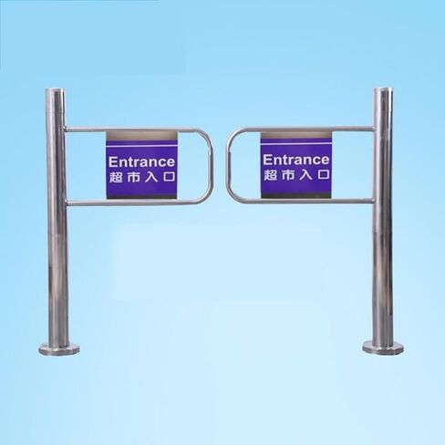 Automatic Stainless Steel Entrance Swing Gate, One-Way Safety Door with Auto Closure, Ideal for Warehouse, Library, Shop & Retail Spaces (1.1x1m/3.61x) in Kuwait