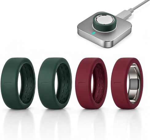 4 عبوات من الأغطية الحلقية المتوافقة مع Oura Ring 5، حافظة حماية حلقة سيليكون رفيعة للغاية، حماية حلقة ناعمة ومريحة مضادة للخدش، تدعم الشحن مع غطاء in Kuwait