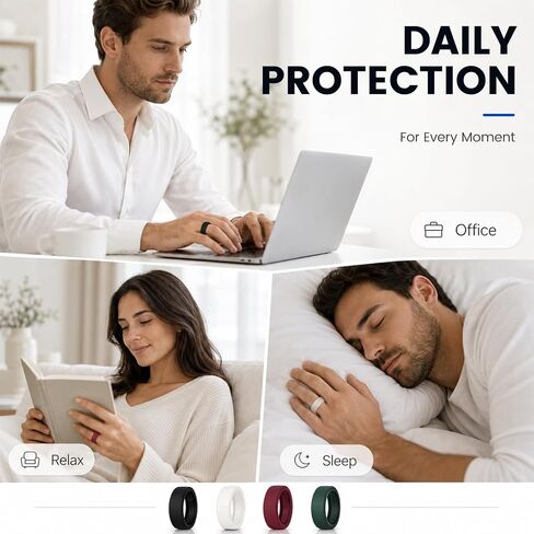4 عبوات من الأغطية الحلقية المتوافقة مع Oura Ring 5، حافظة حماية حلقة سيليكون رفيعة للغاية، حماية حلقة ناعمة ومريحة مضادة للخدش، تدعم الشحن مع غطاء in Kuwait