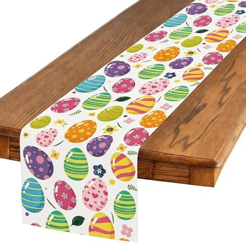 Hawaiian Luau Table Runner 72 Inches Long, Linen Tropical Pineapple Hibiscus Decorations for Summer Beach Party, Aloha Flamingo Party Decor for Kitchen, Dining, BBQ(1 Pcs) in Kuwait