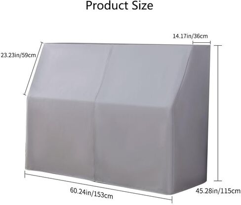 Leather Upright Piano Cover with Stool Cover, Piano Full Cover Dustproof Waterproof, Universal Upright Piano Leather Protective Cover Black, Block Sunlight, Moisture, Dust,01 in Kuwait