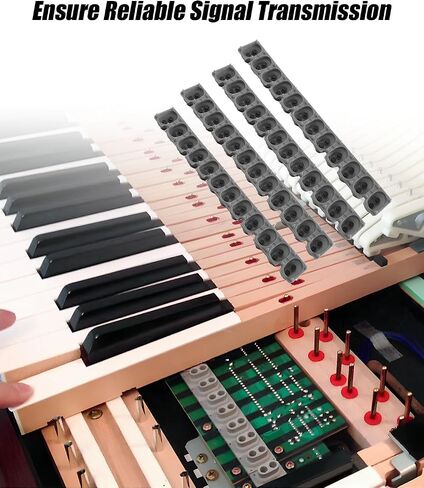 Key Contact Rubber Conductive Silicon Strip Compatible with K-org SP170 SP180 SP280 LP180 Piano Keyboard, Rubber Key Contact Strip Fit for Kross 88 Krome 88, 8PCS in Kuwait