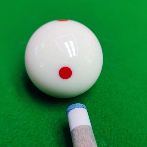 Red Dot Billiards Ball with Gloves – 2.25 Inch Regulation Practice Pool Ball for Spin & Aim Mastery, Perfect for Beginners to Pros Pool Table Accessories in Kuwait