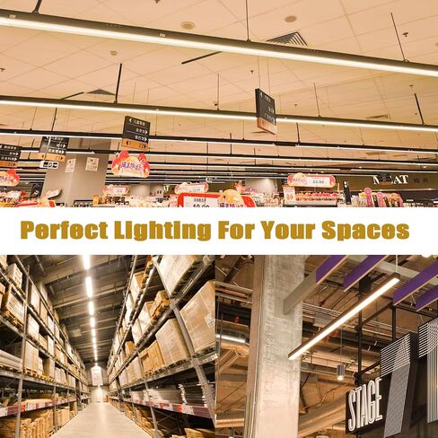 Konideke 10 Pack, F32T8/835 32W T8 Fluorescent Tube Light Bulb 48 Inch, 3500K Warm White, 4 Foot Fluorescent Bulbs, G13 Medium Bi-Pin Base in Kuwait