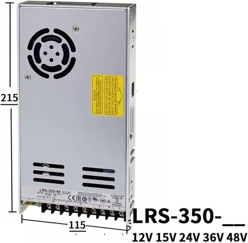 LRS-350 LRS-350-5 LRS-350-12 LRS-350-15 LRS-350-24 LRS-350-36 LRS-350-48 LRS350 350 واط مصدر الطاقة (RS-350-5V) in Kuwait