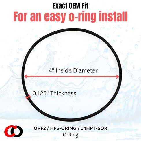 Captain O-Ring – Replacement ORF2 / HF5-ORING / 14FHPT-SOR O-Rings for iSpring RCB3P, WCB32C, WCB32O, Hydronix HF5, and Boshart Standard Water Filter (3 Pack) in Kuwait