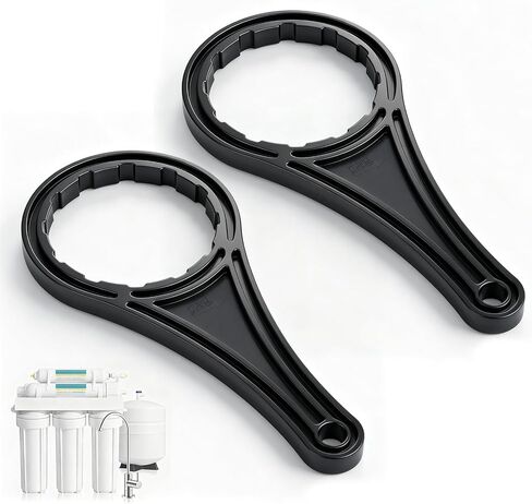 Water Filter Housing Wrench for APEC RO Membrane Housing, 2 Pack, Black | For Reverse Osmosis Water Filter System, Membrane Housing and RO Filter Canister Removal Wrench, Not for Filter Housing in Kuwait