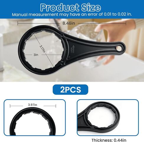 Water Filter Housing Wrench for APEC RO Membrane Housing, 2 Pack, Black | For Reverse Osmosis Water Filter System, Membrane Housing and RO Filter Canister Removal Wrench, Not for Filter Housing in Kuwait