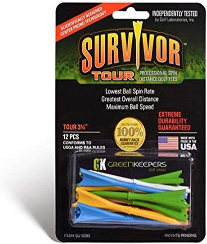 تي شيرت جولف Greenkeepers مقاس 3 1/4 بوصة من Survivor Tour Performance in Kuwait