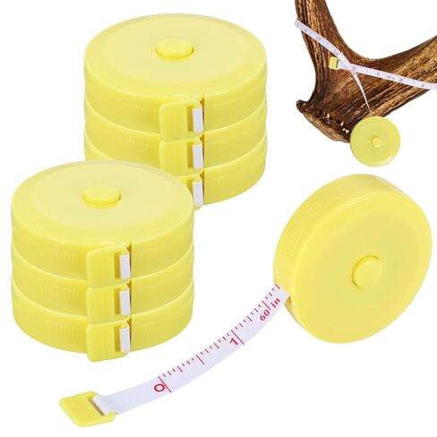 10 Pcs Double Scale Antler Measuring Tapes for Deer and Buck Scoring 60 inch/1.5 m Measure Trophies Fish and More Compact and Convenient Hunting Gear for Hunting Marking Prey in Kuwait