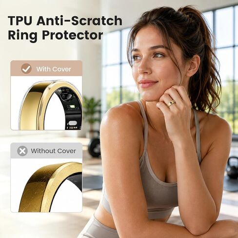 5 عبوات من الأغطية الحلقية المتوافقة مع RingConn Gen 3، ملحقات حماية حلقة TPU رفيعة للغاية مضادة للخدش للرجال والنساء (5شفاف، مقاس 9) in Kuwait