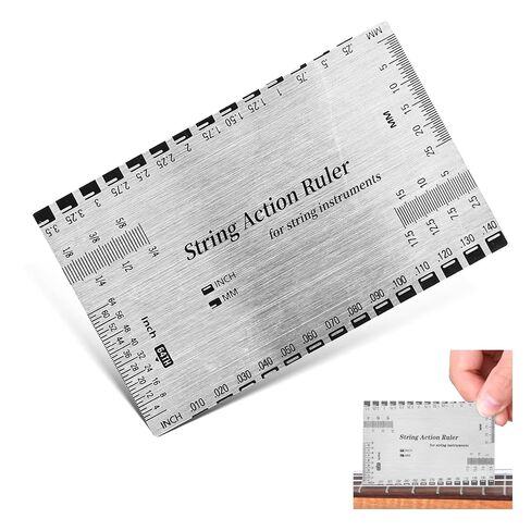 Guitar Action Gauge Ruler,Stainless Steel String Action Ruler for Guitar Repairing Luthier Action Gauge in Kuwait
