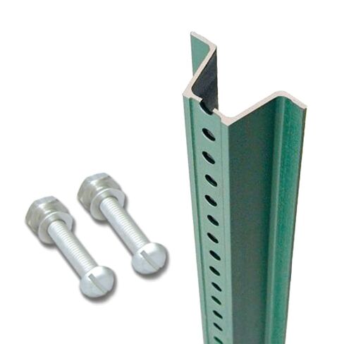 SmartSign U-Channel Sign Post, Medium Weight | 6' Tall Baked Enamel Steel Post, Made in USA in Kuwait