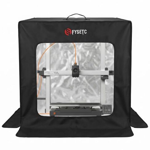 حاوية مقاومة للحريق مطورة لـ Anycubic Kobra3-Max: غطاء غبار قابل للطي 29.5 لتر × 26.8 عرض × 31.5 ارتفاع بوصة مع نافذة شفافة لا يتطلب إطار مقبض علوي لأجزاء الطباعة ثلاثية الأبعاد in Kuwait