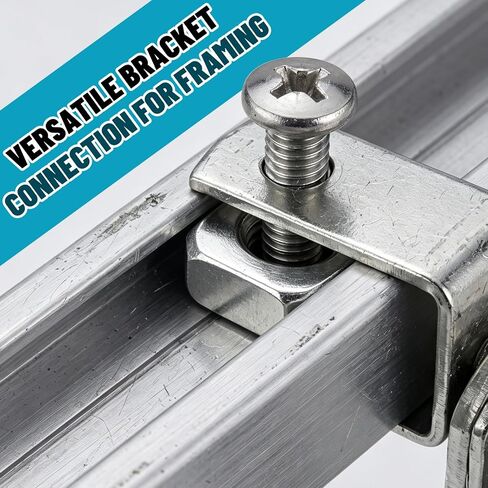 Yaocom 100 Pack 1/2"-13 Coarse Thread Square Nuts, Zinc Plated Iron, Heavy Duty Anti-Loosening Fasteners for Channel Steel, Machinery and Furniture Assembly in Kuwait